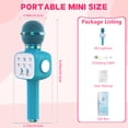 thumbnail image 2 of Syenll Karaoke Microphone, 6-in-1 Wireless Microphone for Kids, Mic Speaker Birthday Gifts Toys for Girls Boys (Blue), 2 of 9