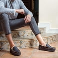 thumbnail image 2 of RockDove Men's Landon Faux Leather Moc Slipper, 2 of 5