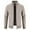 Beige, variant on Herrnalise Men's Fashion Autumn And Winter Stand Collar Sweater Casual Fleece Jacket Beige