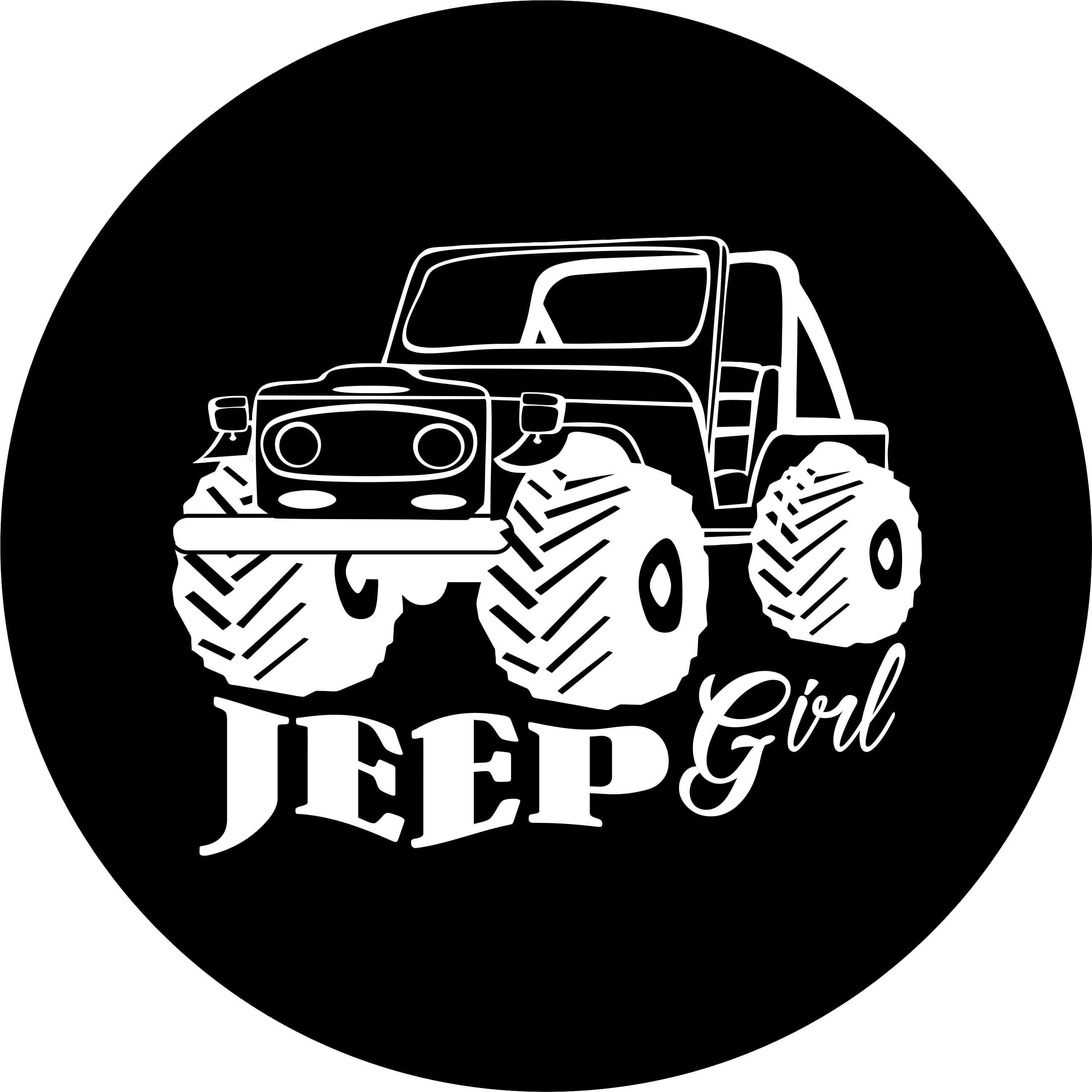 Jeep Girl Spare Tire Cover