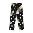 thumbnail image 4 of Fotbe Men'S Honey Bees At Nightclassic Pajama Pants With Elastic Waist And Drawstring Pockets，Pajama Pants Mens Lounge Pants Super Soft, 4 of 9