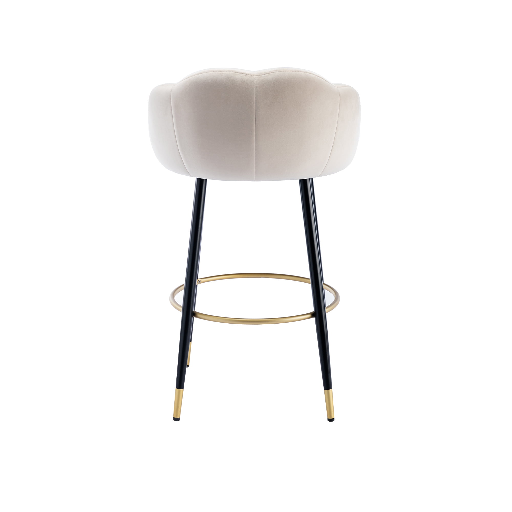 Resenkos Bar Stools Set of 2,with Back and Footrest Counter Height Dining Chairs,Ivory Resenkos Bar Stools Set of 2,with Back and Footrest Counter Height Dining Chairs,Ivory