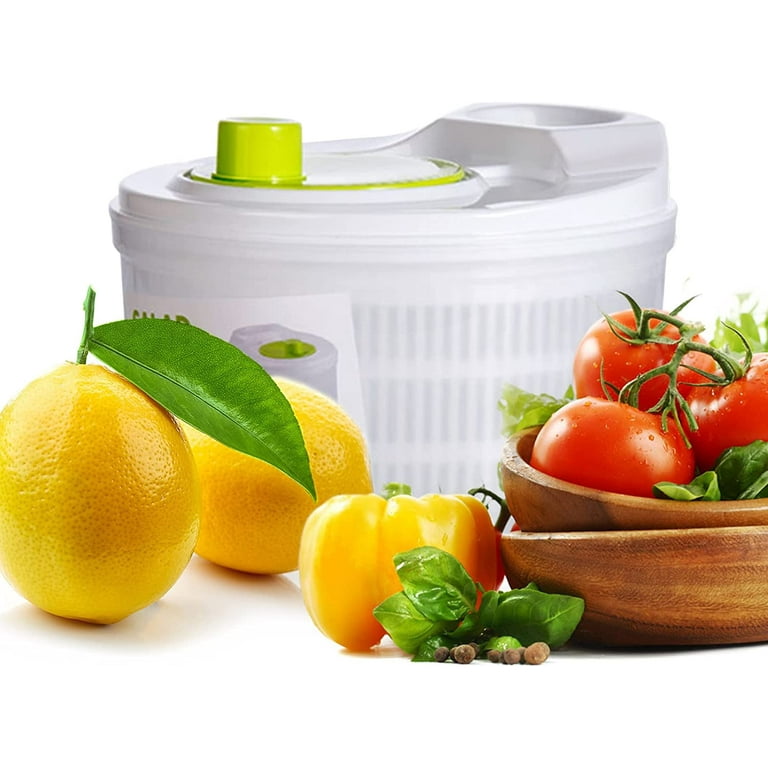 Mekbok Capacity 3L Salad Spinner Vegetable Washer Fruit Vegetable Bowl Foldable Salad Spinner with Cover Vegetable Dryer Kitchen Tool Salad Shooter