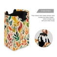 thumbnail image 3 of Yayeee Freestanding Laundry Hamper with Handle Collapsible Large Storage Basket for Clothes, Orange Leaves, 3 of 7