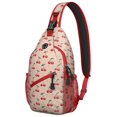thumbnail image 1 of Orange Sling Backpack for Travel and Outdoor Activities Cute and Sweet Fruit Pattern Crossbody Bag with Multi-Functional Design Durable and Fashionable Shoulder Backpack for Orange L, 1 of 6
