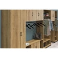 thumbnail image 6 of Home Square 2-Piece Entryway Set with 36" Wide Mudroom Cabinet and 3 Door Wall Cabinet with Hanging Rod in Natural, 6 of 20