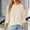 Beige, variant on Oplxuo Cold Shoulder Tops for Women Loose Crew Neck Long Sleeve Tee Shirts Dressy Casual Solid Tunic Blouse