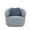 Grey, variant on 3 Seat Curved Leisure Sofa, Lazy Sleeper Sofa Upholstered Cloud Sofa Couch with Curved Thickened Backrest, Modern Lounge Couch for Living Room Bedroom Office, 86.61”Wx35.43”Dx27.55''H, Light Blue