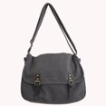 thumbnail image 4 of Btafrte Bolso Cruzado Lona Con Solapa Y Hebilla Bolsos Unisex para Regalo (gris), 4 of 9