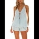 thumbnail image 2 of Conjunto de para Mujer: Traje de 2 Piezas, Top de con Lazo Frontal, Chaleco de , Camiseta Sin Mangas Y2K con Espalda Descubierta. Azul XL, 2 of 10