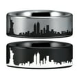 thumbnail image 5 of Tungsten New York Skyline Ring, 5 of 6