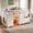 White, variant on UIOWIO Full Loft Bed with 6 Storage Drawers & Shelf, Loft Bed with LED Lights & Play Curtain, Metal Loft Bed Frame with Ladder & Safety Guardrail, Black