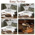 thumbnail image 5 of Pour Over Coffee Dripper Stainless Steel Filter Easy to Clean Paperless Pour Over Coffee Maker Reusable Filter Cone Dripper with Removable Cup, 5 of 6