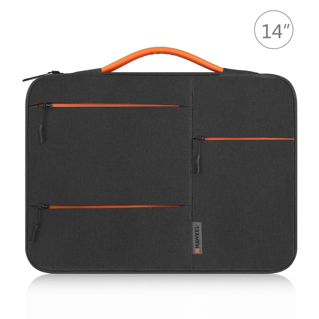 Sac pour Ordinateur Portable, Housse pour Ordinateur Portable Tout Autour, Conception de Protection à Quatre Couches, Fonction Imperméable, Espace de Rangement Multifonction, Compatible avec MacBook Air/Pro, pour Portable 13/14/15 Pouces, Surface Ordinateur Portable, Dell