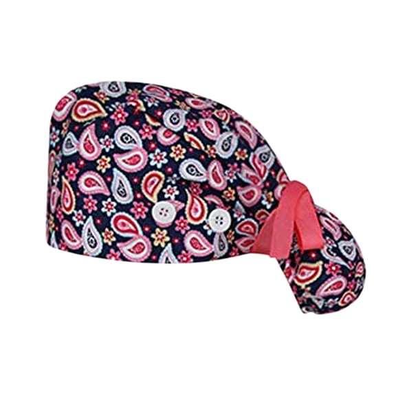 Hats for Men and Women Button Bouffant Sweatband Casual Baseball Scrub Cap Daily Wear