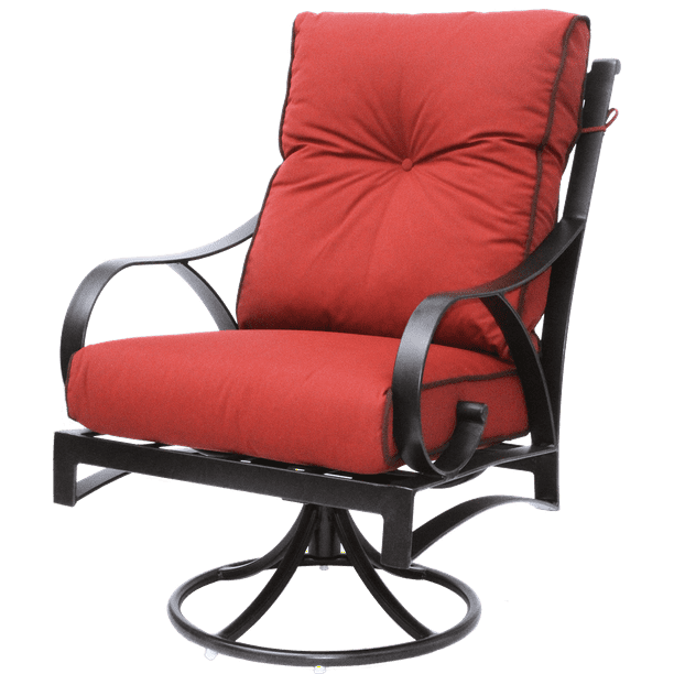 Newport Cast Aluminum Outdoor Patio, Patio Chair Swivel Rocker