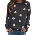 thumbnail image 7 of Craaazy Athletic Shirts for Women Long Sleeve Crew Neck Casual Print Loose Tops Gifts, 7 of 7