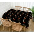 thumbnail image 2 of Kentucky Derby Tablecloth Run for The Roses Horse Racing Party Decoration Horseshoe Kitchen Dining Room Table Cover-60×84inch, 2 of 5