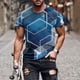 thumbnail image 2 of European And American Round Neck Casual Ethnic Style Retro Printed Short Sleeve T-shirt Top 2XL, 2 of 5