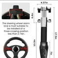 thumbnail image 4 of Steering Wheel Lock with Alarm,Heavy Duty Anti-Theft Car Device Car Lock Car Theft Prevention Universal Fit for Vehicle Truck Van SUV Car Security with 2 Keys, 4 of 6