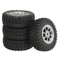thumbnail image 1 of Bunblic 4 Pcs Pneus de Roue de Voiture RC Accessoires de Voiture RC, Pièces de Rechange Pneus, Mise à Niveau Robuste Bricolage Modification Remplacement pour 1/12 D91, 1 of 8