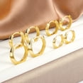 thumbnail image 6 of Alexcraft 14K Gold Plated Silver Hoop Earrings for Women 4 Pairs Huggie Cartilage Earring Set Multiple Piercings Earrings Sets for Women Trendy, 6 of 7