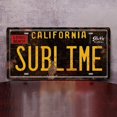 thumbnail image 2 of Vintage Metal Tin Sign Long Beach California Sublime Poster Grunge Hippie Room Decor Rock Band Posters Sublime Tapestry Funny Street Signs For Bedroom Wall Aesthetic 90s Bathroom Sign 12 X 6 Inch, 2 of 7