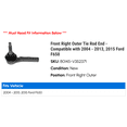 thumbnail image 2 of Front Right Outer Tie Rod End - Compatible with 2004 - 2013, 2015 Ford F650 2005 2006 2007 2008 2009 2010 2011 2012, 2 of 2