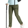 thumbnail image 2 of Women'S Hiking Pants Quick Dry Lightweights Water Elastic Waist Cargo Pants for All Seasons Army Green XL, 2 of 8