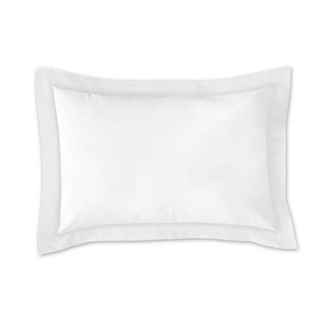 Fresh Ideas FRE201XXWHIT07 Poplin Tailored Pillow Sham White - Standard