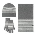 thumbnail image 1 of Winter Warm Set Windproof Jacquard Scarf 3 Piece Set for Scarf Hat Gloves Ensemble, 1 of 4