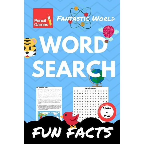 Word Search Fun Facts: Fantastic World, fun and interesting facts from our world, for kids and adults, (Paperback)