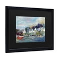 thumbnail image 3 of Richard Wallich 'Dock' Matted Framed Art, 3 of 4