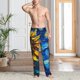 thumbnail image 2 of Fotbe Sunflower Starry Night Vibes Pantalones de Pijama para Hombre, Pantalones de Dormir, Pantalones de Casa con Cintura Ajustable y Bolsillos-X-Large, 2 of 6