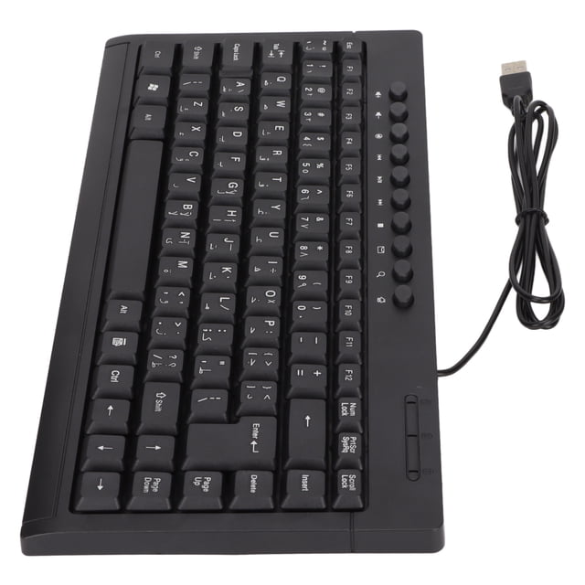 Mini Clavier Filaire, 95 Touches Clavier Mécanique Noir, Clavier USB Simple Petit pour Ordinateur de Bureau Portable