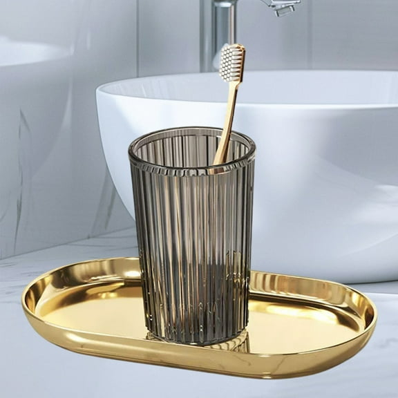 Nrmrqz Stylish Plastic Rinsing Cup,Toothbrush Cups,Household Brushing Cup Convenient Wash Cup for Bathroom & Counter