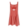 thumbnail image 4 of RUTAYY Women's Dress Solid Color Backless Casual with Built In Shorts Yoga Tennis Outdoor Sports Summer Wear Elegant Holiday Dresses, 4 of 5