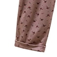 thumbnail image 4 of Bovxnpu Women's Pajama Pants Sleep Lounge Bottoms Cotton Capris Straight Leg Loose Casual Home Wear Pants Sleepwear, 4 of 5