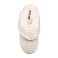 thumbnail image 3 of Pantuflas Nine West Scuff para Mujer Zapatillas de Casa Invierno Marfil, 3 of 6