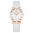 thumbnail image 3 of Resicozy Womens Watch Dress Watch Leather Strap Quartz Wrist Watch Classic Wrist Watch 2026 White One Size, 3 of 4
