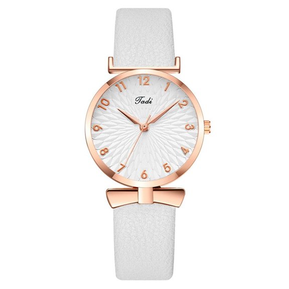 Resicozy Women Wrist Watches Large Face Fashion Leather Quartz Watches for Women Mothers Day Gifts for Mom White One Size