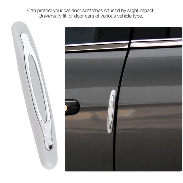 4 Protectores de Borde de Puerta de Coche, Tira Protectora Anticolisión, Protector de Aañazos, Fácil Instalación, Ajuste Universal para varios Vehículos ABS, 4,3 Pulgadas