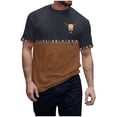 thumbnail image 2 of Wancir Western T Shirts for Men Short Sleeve Vintage Western Aztec Shirts Retro Deer Reindeer Graphic Tee, 2 of 5