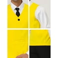 thumbnail image 6 of Lars Amadeus Men's V Neck Sleeveless Two Pockets Button Down Vests, 6 of 6