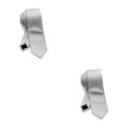 thumbnail image 2 of Jumpingount Corbata de hombre, corbata de negocios sólida, seda Formal, delgada, a rayas, regalo, Jacquard, clásico, de moda, para fiesta, Type6 NO6, 2 of 6