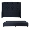thumbnail image 1 of Box Base cama King Size + Cabecera Sitka Azul, 1 of 6