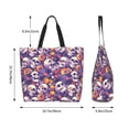 thumbnail image 4 of Kdxio music Skull record Casual Tote Bags Women Big Capacity Shoulder Bag for Women Travel Shoulder Bags Handbags, 4 of 6
