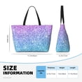 thumbnail image 4 of Honeii Multicolor Glitter for Tote Bag with Adjustable Strap,Beach Bag, Waterproof Sandproof Beach Tote Bag, Large Capacity Foldable Beach Bags, 4 of 7