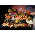 thumbnail image 3 of Severin Roesen 18x14 Black Modern Framed Museum Art Print Titled - Fruit Still Life in a Landscape (circa 1862-1872), 3 of 5