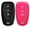 black and pink, variant on 2pcs Dobrev 4 Buttons Silicone Case Protector Key Fob Cover Smart Car Remote Holder for 2016 2017-2019 Chevrolet Malibu Chevy Camaro (Black and Blue)